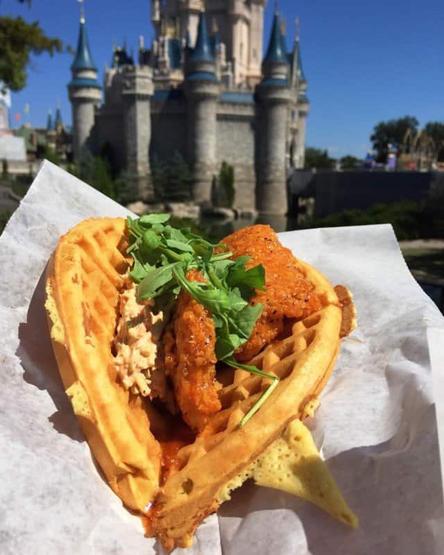 Sweet and Spicy Chicken and Waffle Sandwich Sleepy Hollow
