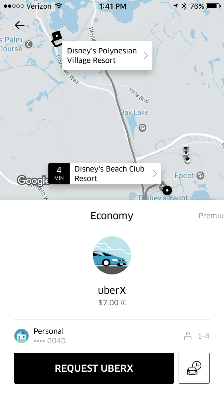 How to Use Uber in Disney World