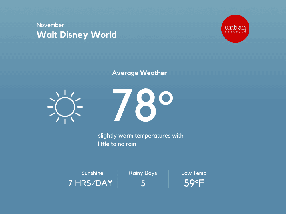 Disney World Weather in November