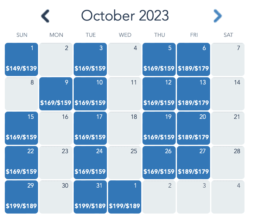 Cheapest time to go to Mickey's Not So Scary halloween party